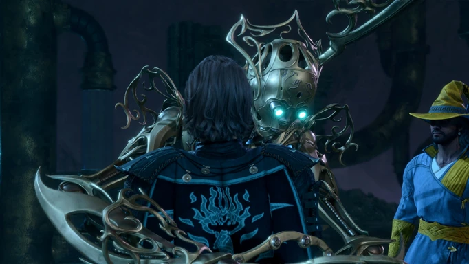 Image of Bernard hugging the player character in Baldur's Gate 3