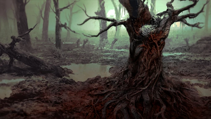 Image of a rotted tree in Diablo 4