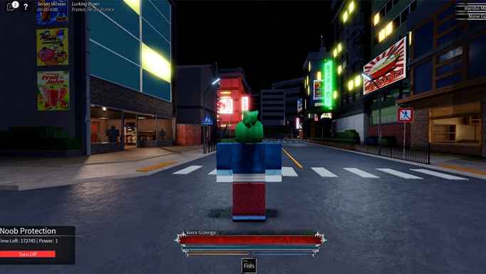 In-game Fighters Era 2 screenshot of the city map