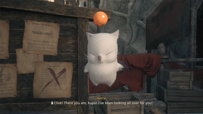 Nektar the Moogle, who provides you the Notorious Mark Hunt Board in Final Fantasy 16
