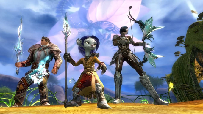Image of characters in Guild Wars 2, the best free mmorpg