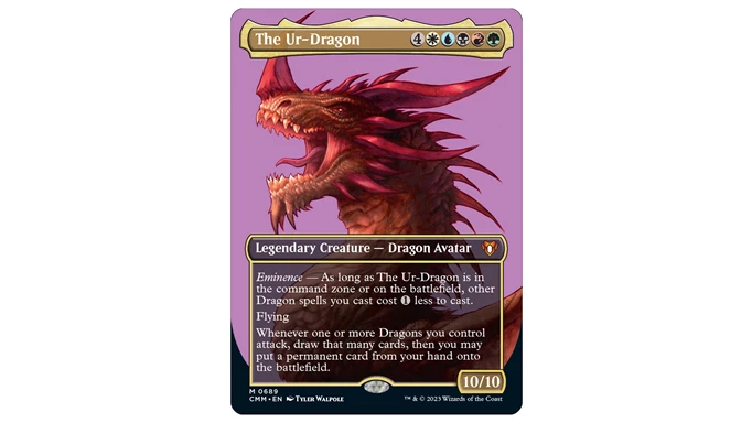 Magic the Gathering The Ur Dragon Commander Masters card
