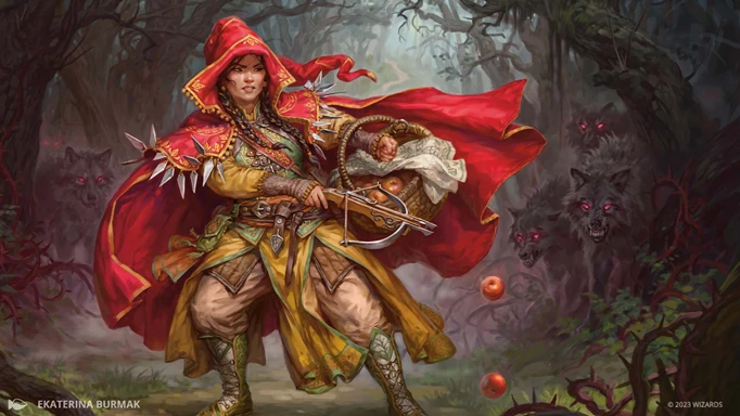 Red Riding Hood in Magic The Gathering Wilds of Eldraine