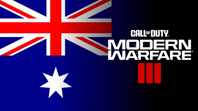 Image of the Modern Warfare 3 logo and Australian flag