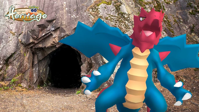 Druddigon, one of the 3-Star bosses in the Pokemon GO Raid schedule in August 2023