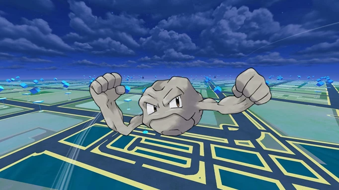 Sierra's Geodude which you'll need to beat in Pokemon GO
