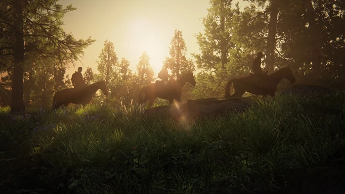 Key art of three horses in The Last of Us Part 1
