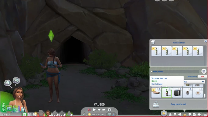 Dreadhorse Caverns rewards cheat in The Sims 4 Horse Ranch
