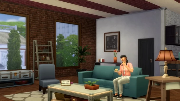 Screenshot of the new ceiling customisation feature in The Sims 4