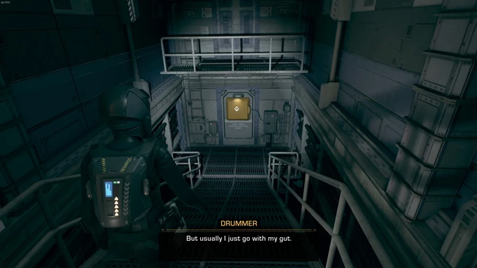 an image of the yellow panel with the Laser Crystal in Telltale's The Expanse Episode 1