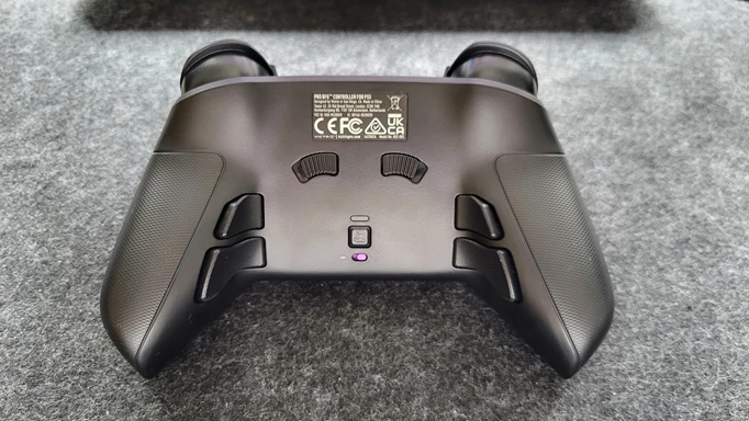 Image of the back buttons of the Victrix Pro BFG controller
