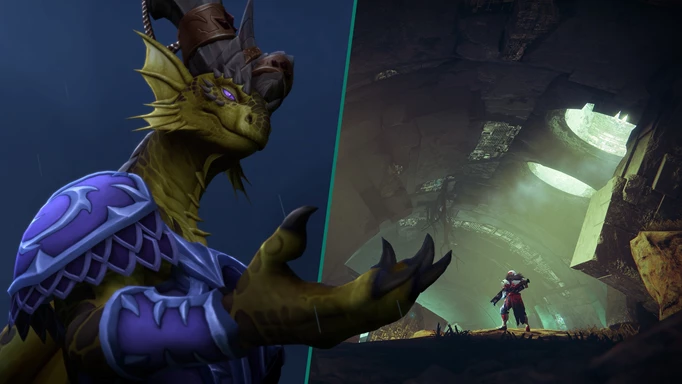Split image of World of Warcraft and Destiny 2