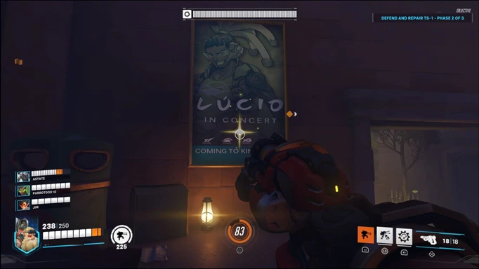 The Lucio Poster, one of the Lore Hunter challenge objectives in Overwatch 2